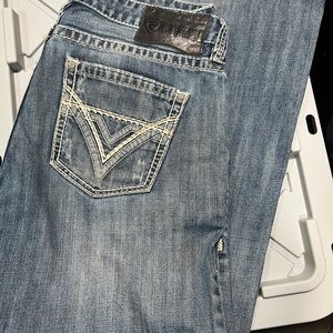 Rock & Roll 34x34 distressed relaxed Denim Jeans